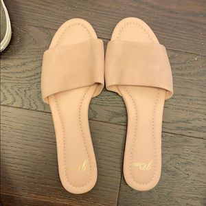 J.crew leather pink blush sandal